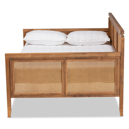 Louie Full Wooden Rattan Daybed