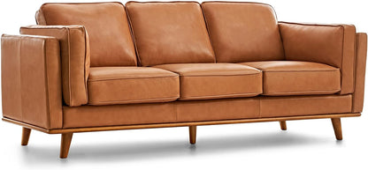 88” Valencia Artisan Full Leather Sofa - Canva Home