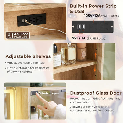 48" Fluted Makeup Vanity Desk - Canva Home