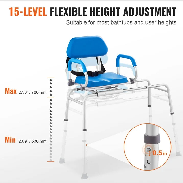 Senior Sliding Transfer Shower Bench 