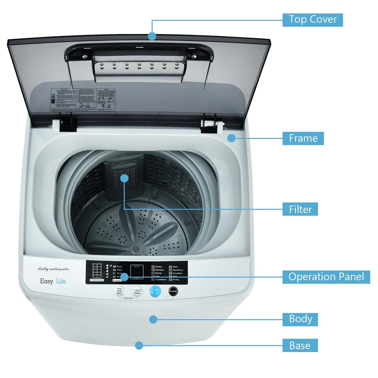 8.8lbs Full Auto Portable Washer & Dryer Combo