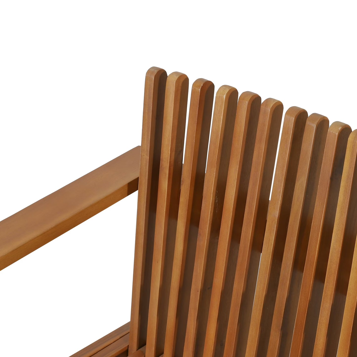 Outdoor Acacia Wood Slatted Club Chairs - Canva Home