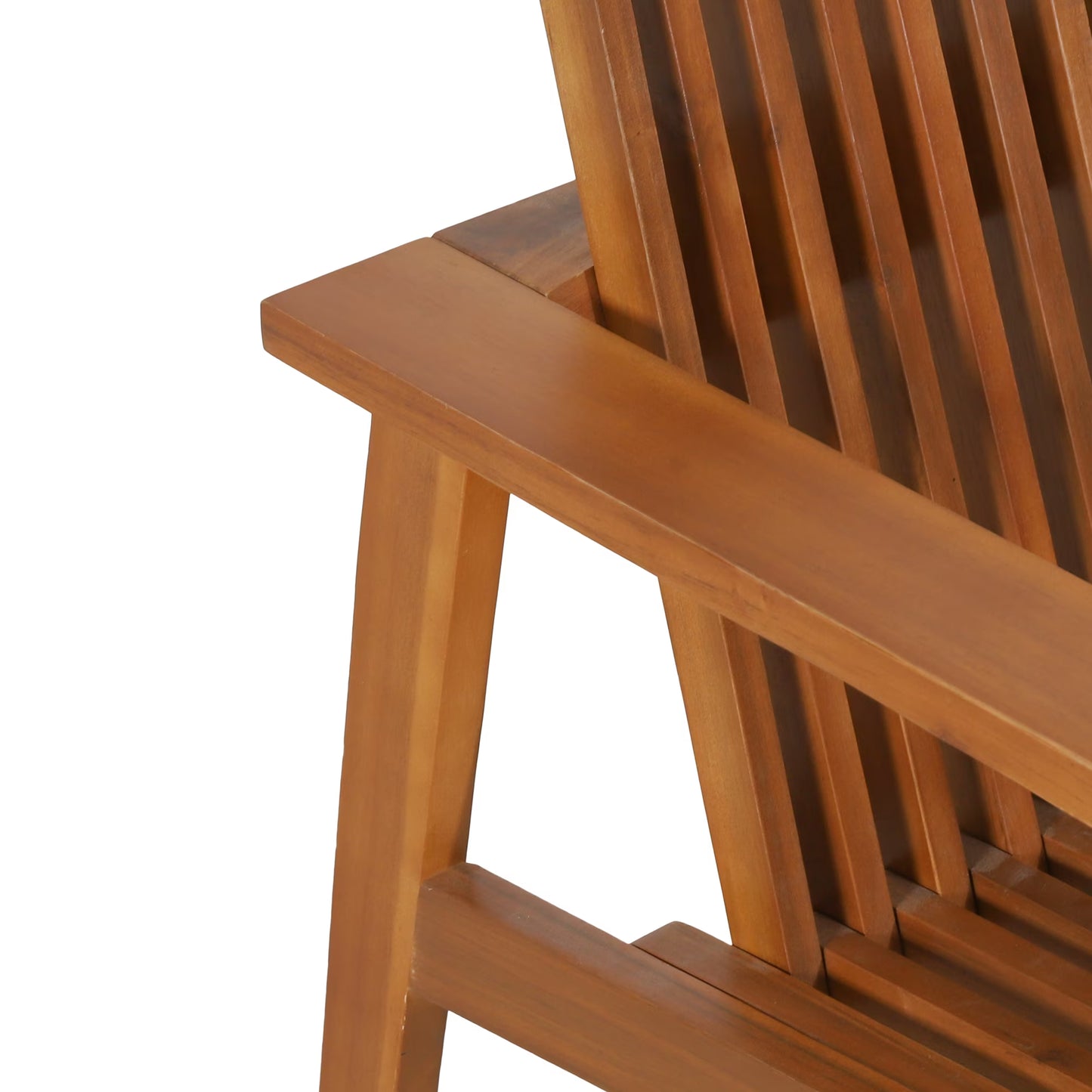 Outdoor Acacia Wood Slatted Club Chairs - Canva Home