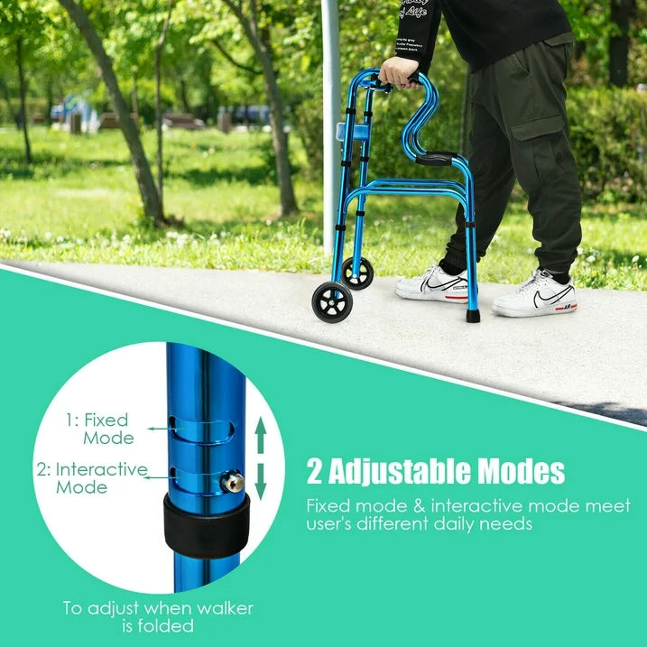 Heavy Duty Senior Lightweight Mobility Walker (Dual Handle)