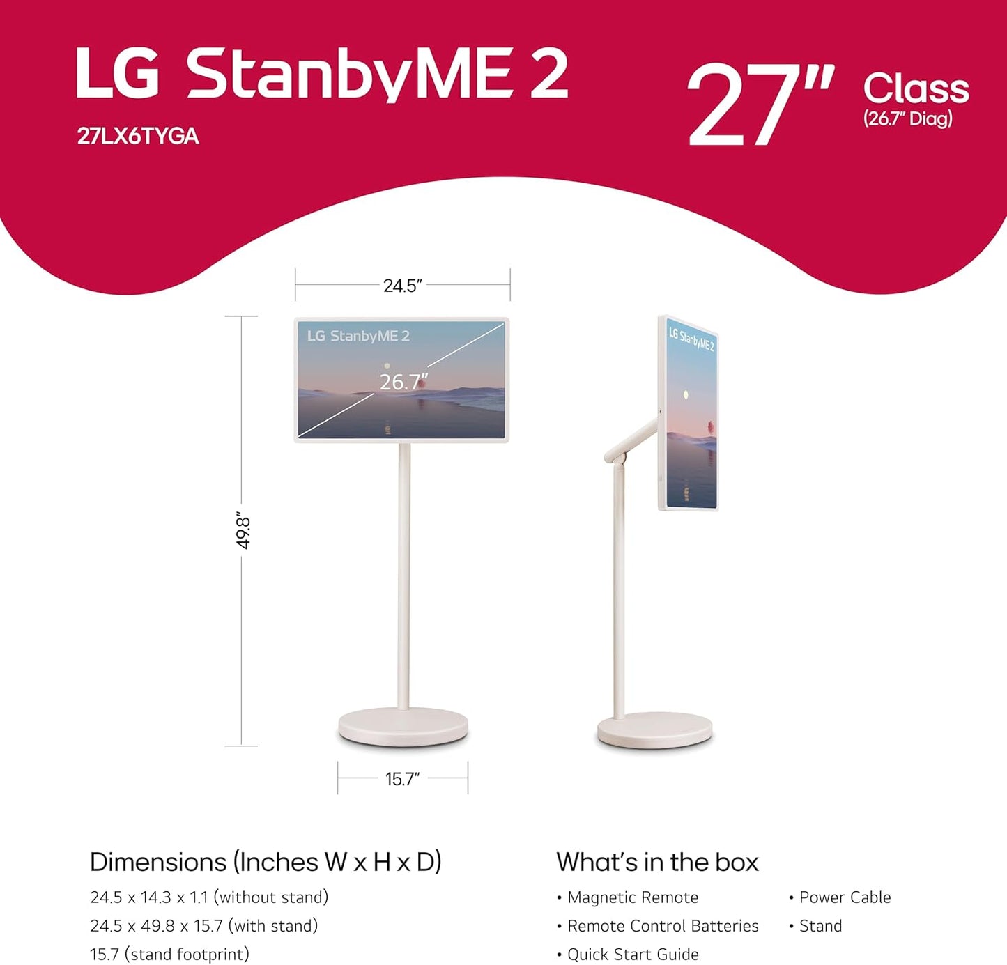 LG 27-Inch StanbyME 2 - Canva Home