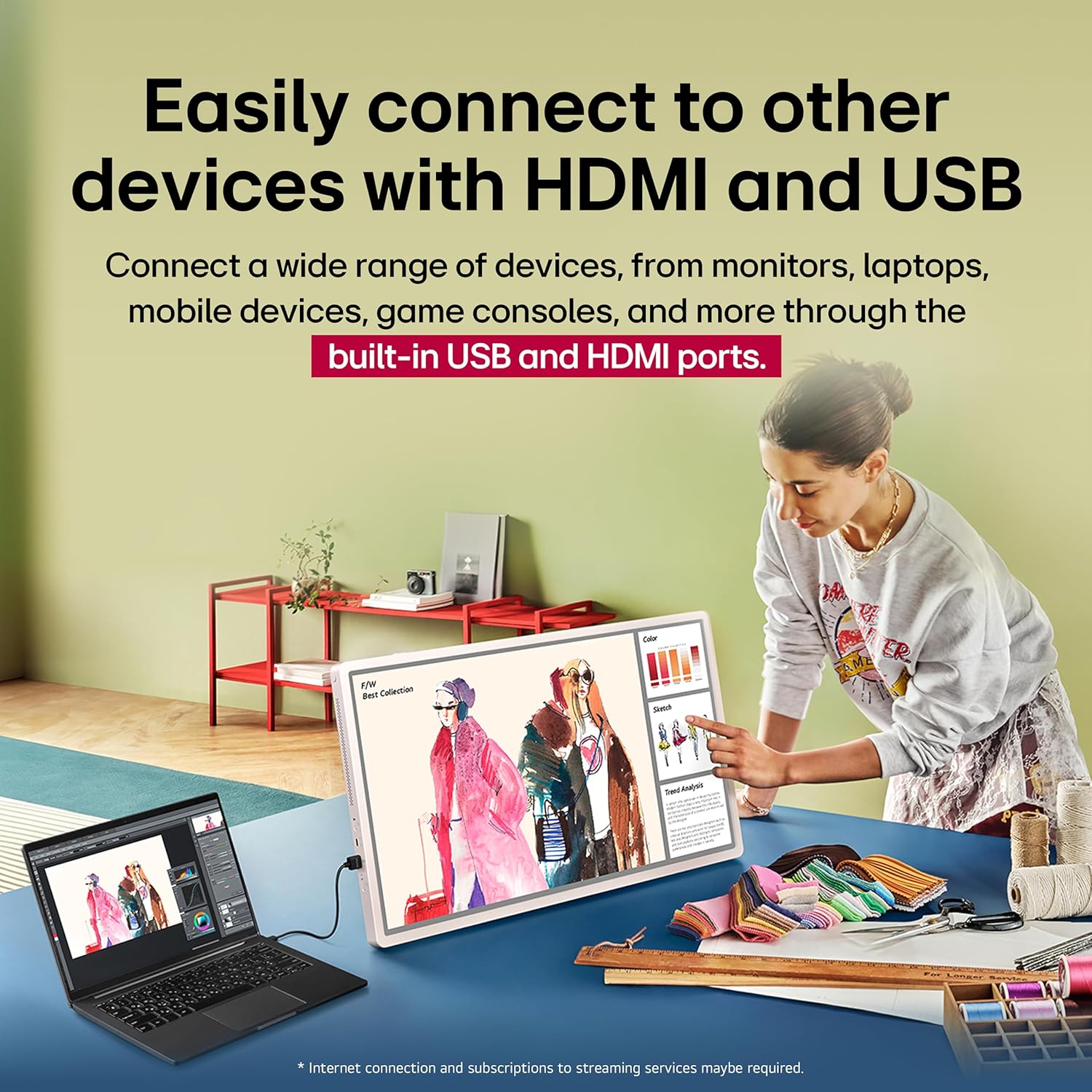 LG 27-Inch StanbyME 2 - Canva Home