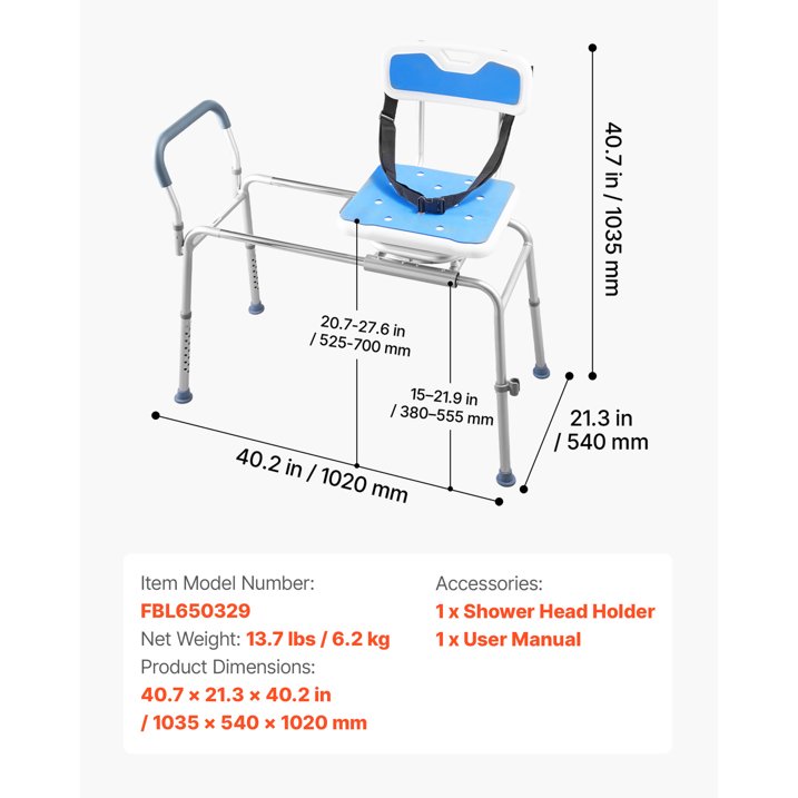 Sliding Shower Chair