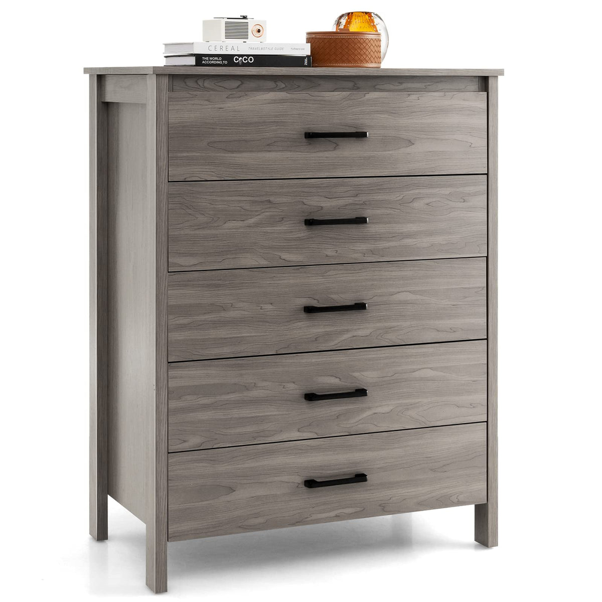 Sabine 5-Drawer Wide Chest Dresser