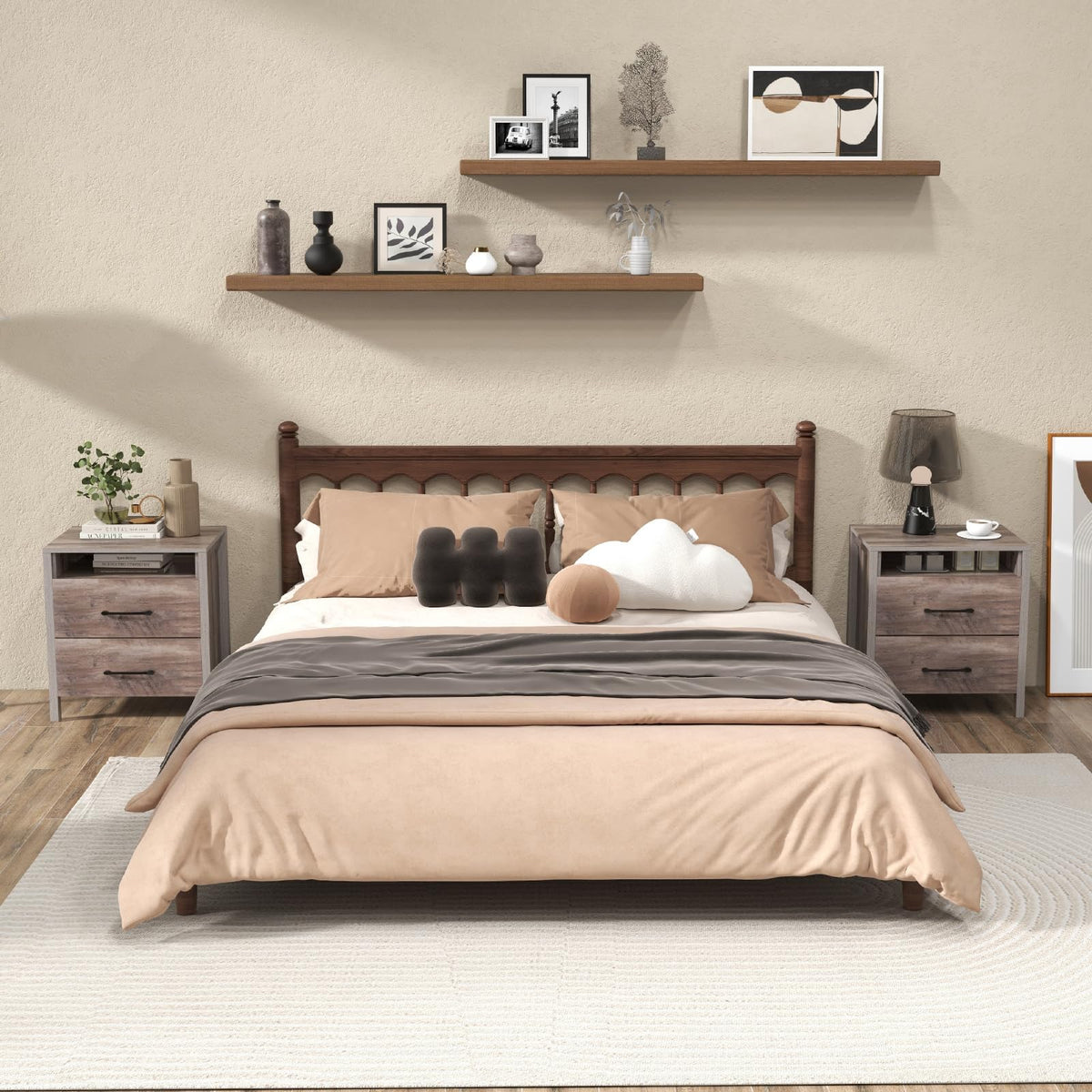 Marisol Farmhouse Nightstand Set of 2