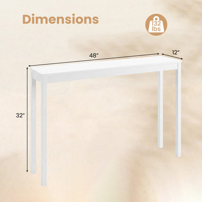 Greer Solid Wood Narrow 48 Inch Console Table
