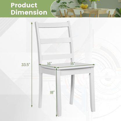 Seraphina Wood Dining Chairs Set of 2 (White)