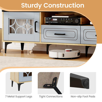 Margot Farmhouse TV Stand for TVs up to 80"