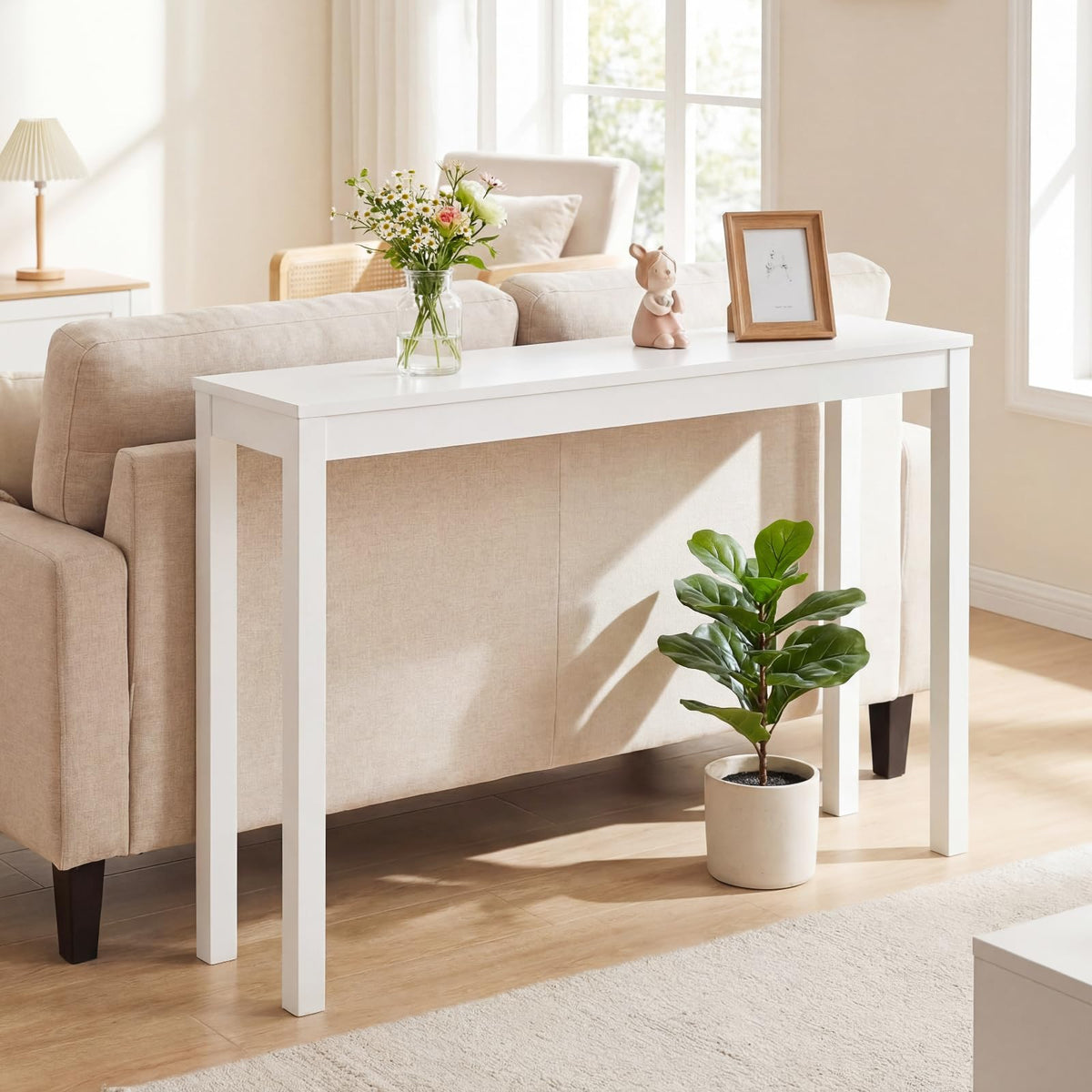 Greer Solid Wood Narrow 48 Inch Console Table