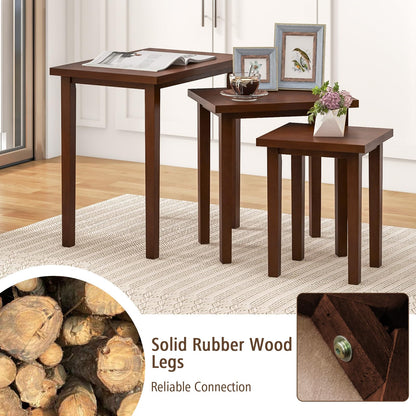 Calliope Nesting Tables Set of 3 Farmhouse Side Tables