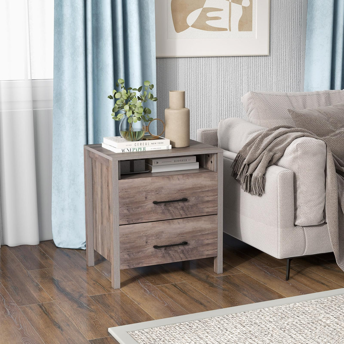 Marisol Farmhouse Nightstand Set of 2