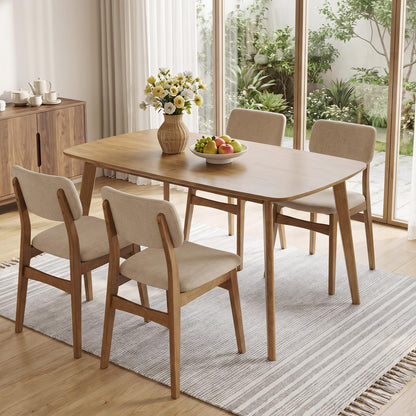 Penelope 55" Solid Wood Dining Table for 4–6