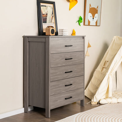 Sabine 5-Drawer Wide Chest Dresser
