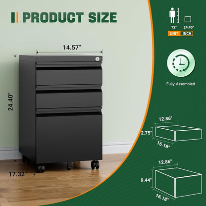 Maeve file cabinet dimensions 14.57 x 17.32 x 24.4 inches