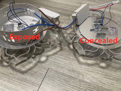 Creative LED Crystal Flower Ceiling Light Chandelier - Canva Home