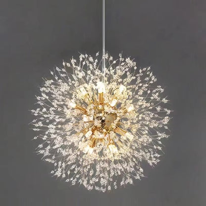 Modern Sky Star Fireball Crystal Pendant LED Light