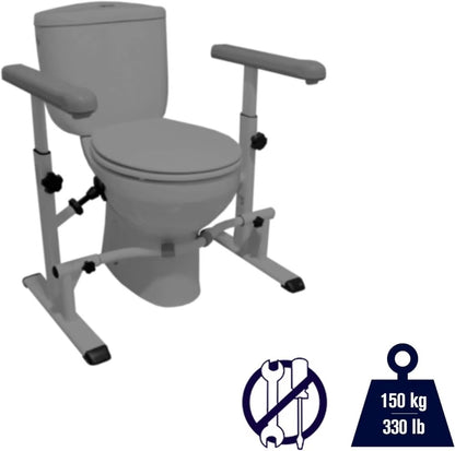 Flip Up Toilet Safety Frame Rails