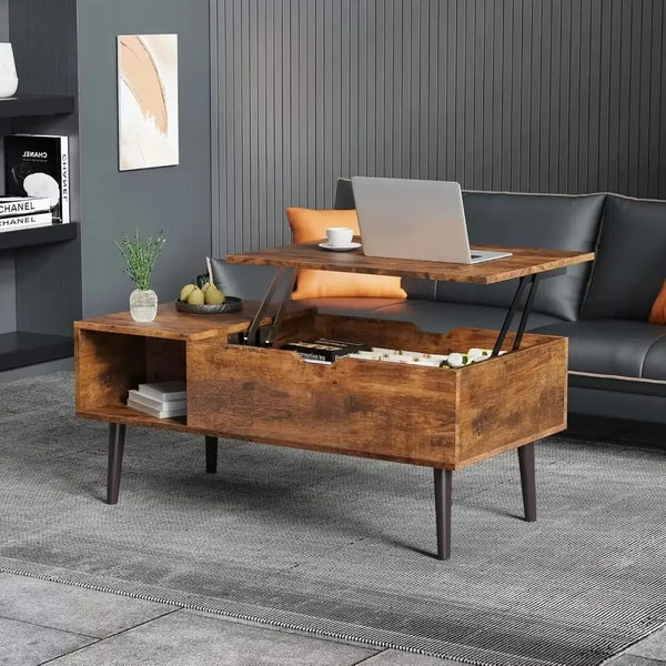 Loui Rustic Lift Top Farmhouse Coffee Table – Canva Home