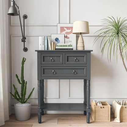 Pippa Small Space 3 Drawer Entryway Table
