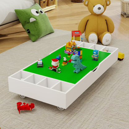 38" 2-in-1 Play Table &amp; Toy Organizer - Canva Home