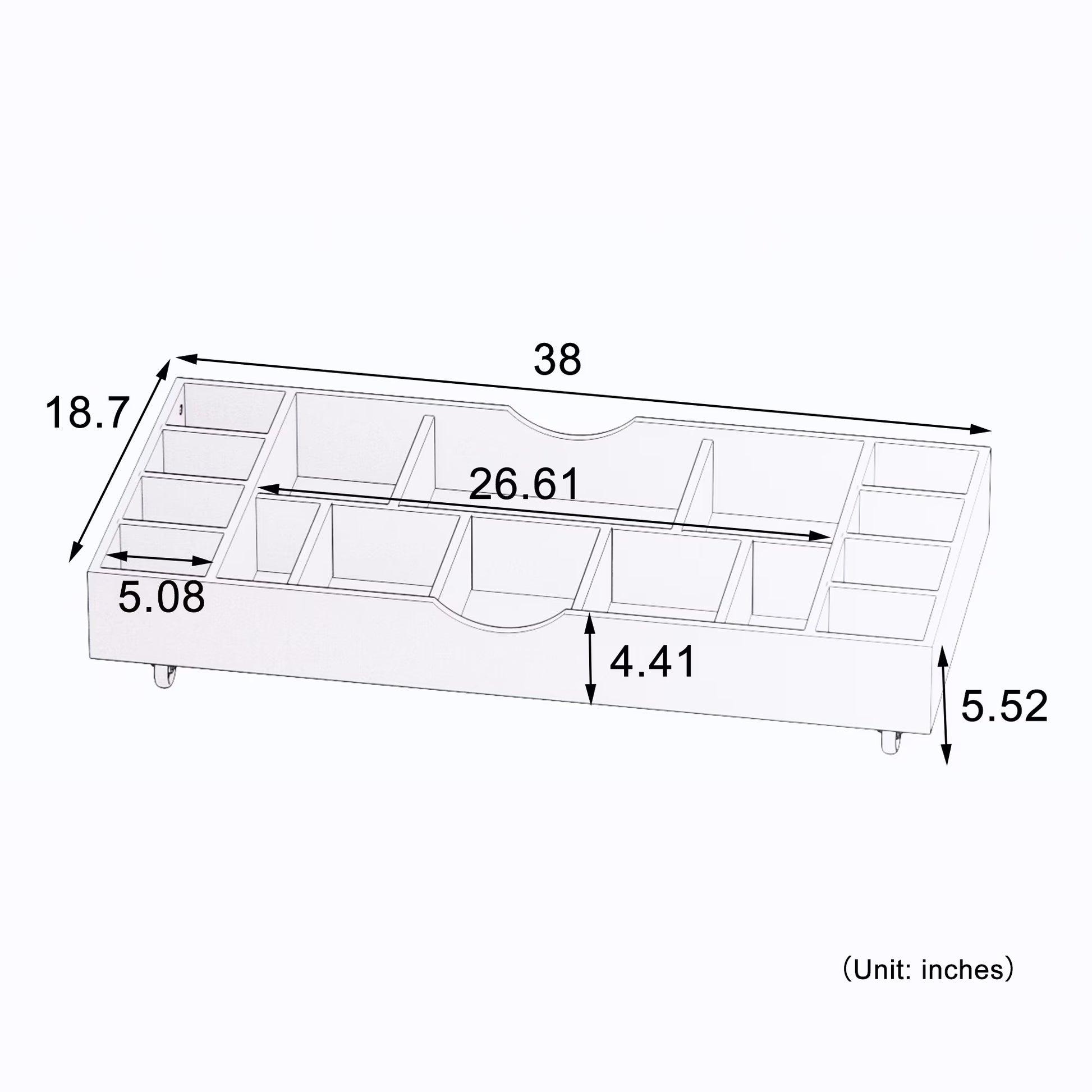 38" 2-in-1 Play Table &amp; Toy Organizer - Canva Home