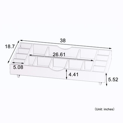 38" 2-in-1 Play Table &amp; Toy Organizer - Canva Home