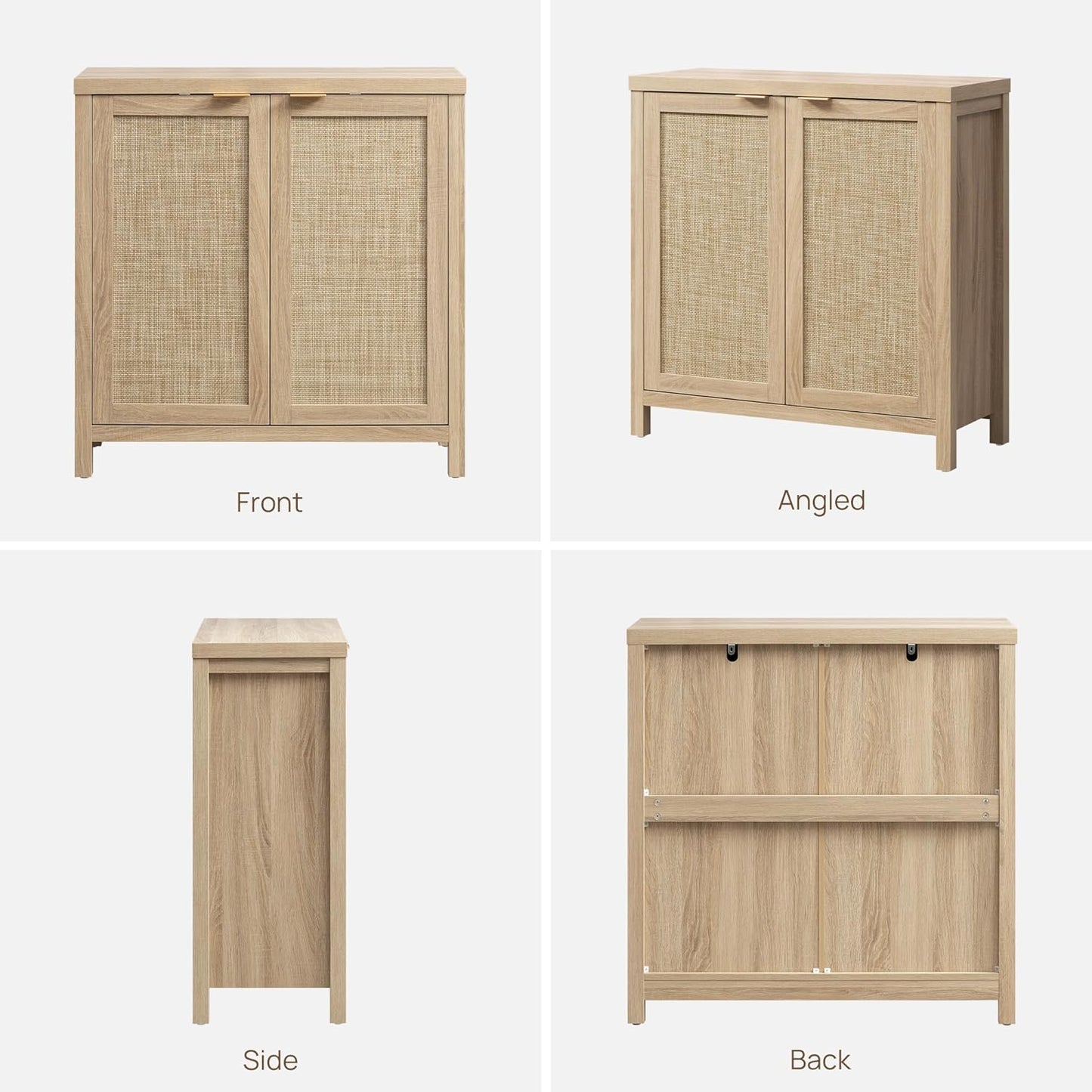 Rattan Sideboard Buffet Cabinet with Large Storage - Canva Home