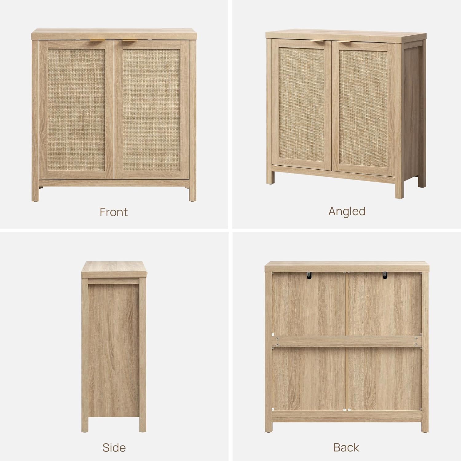 Rattan Sideboard Buffet Cabinet with Large Storage - Canva Home
