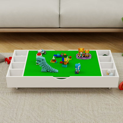 38" 2-in-1 Play Table &amp; Toy Organizer - Canva Home