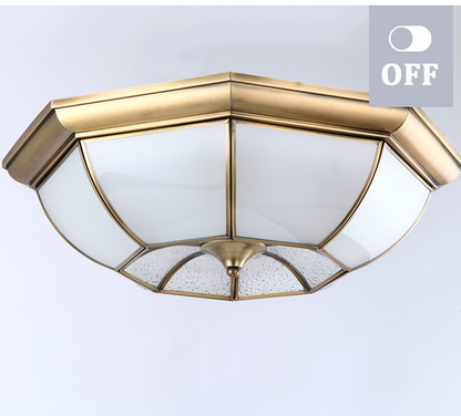 Tiffany Semi Mount Ceiling Light