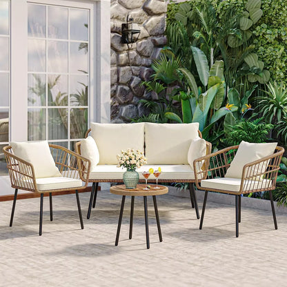 Terry 4 Pieces Outdoor Patio Furniture Set