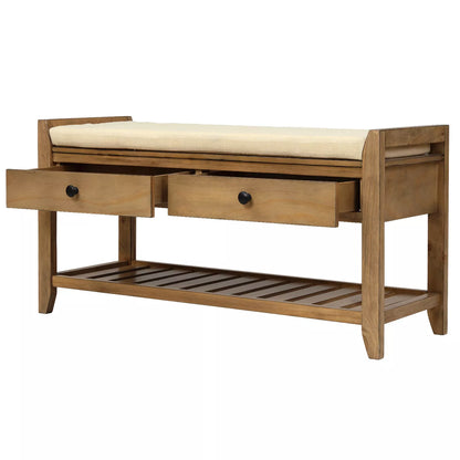 Zaina Indoor Wooden Storage Bench