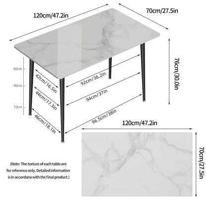 Ray Marble Dining Table For 6