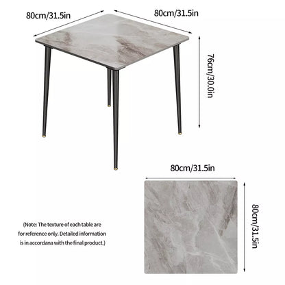 Abdur Marble Square Dining Table For 4