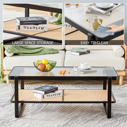 Riya Rattan Coffee Table