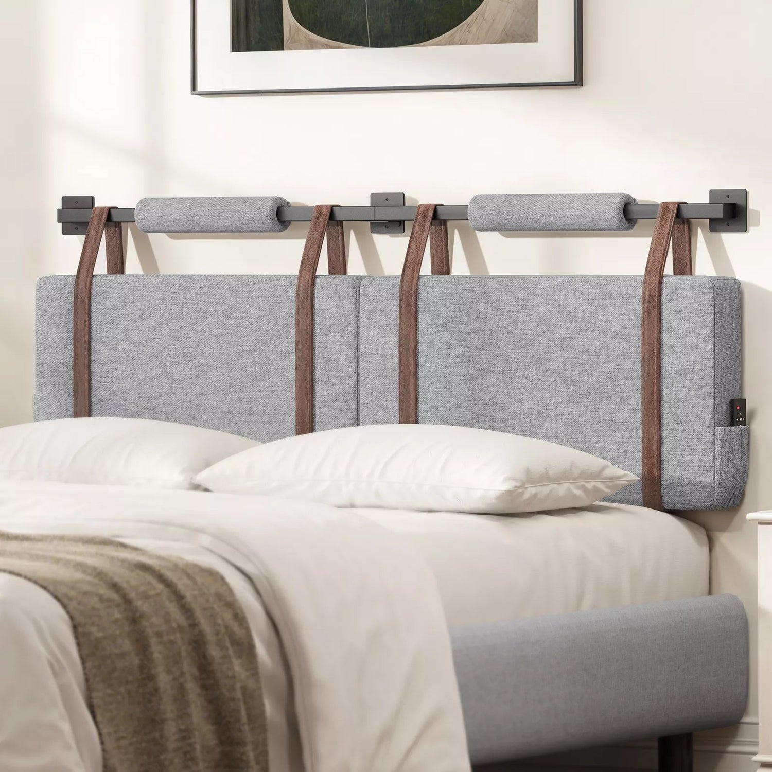 Haroon King Wall Mounted Headboard Canva Home