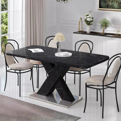 Lloyd Marble Extendable Dining Table For 6