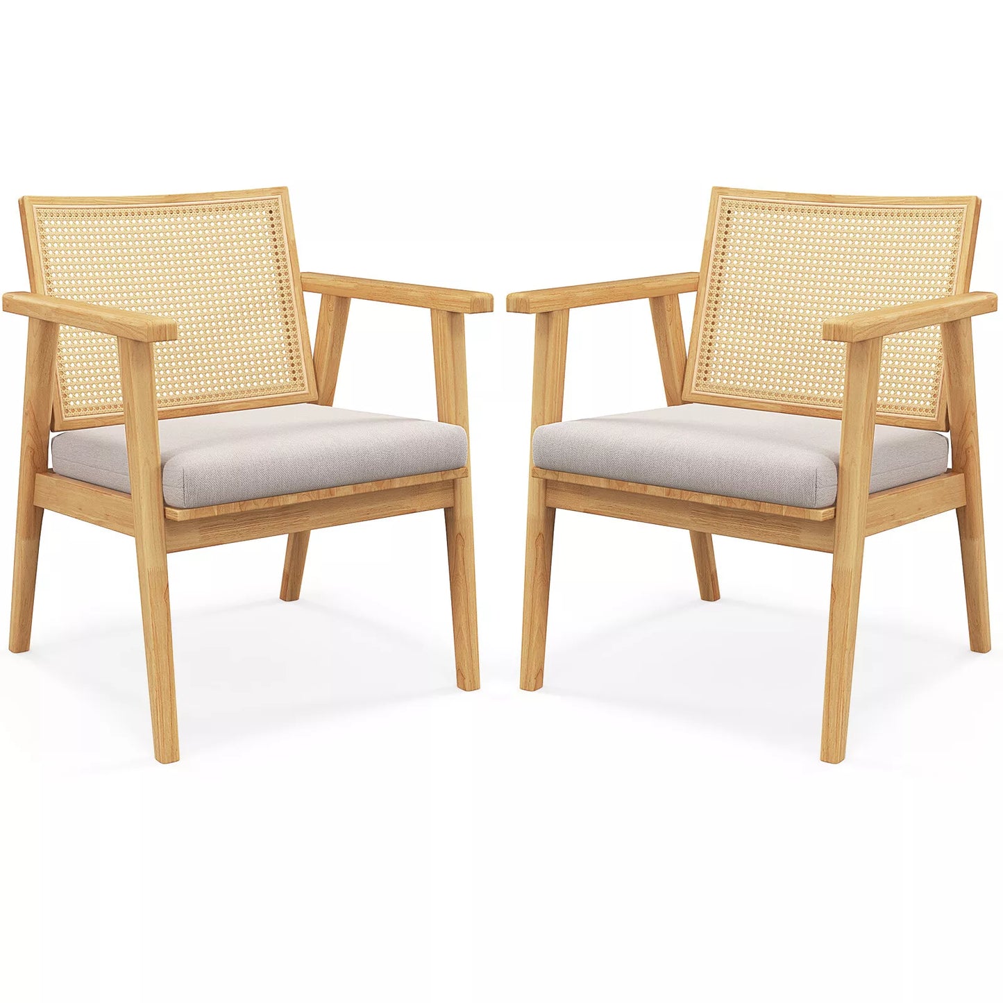 Rufus Rattan Accent Armchair (Set of 2)