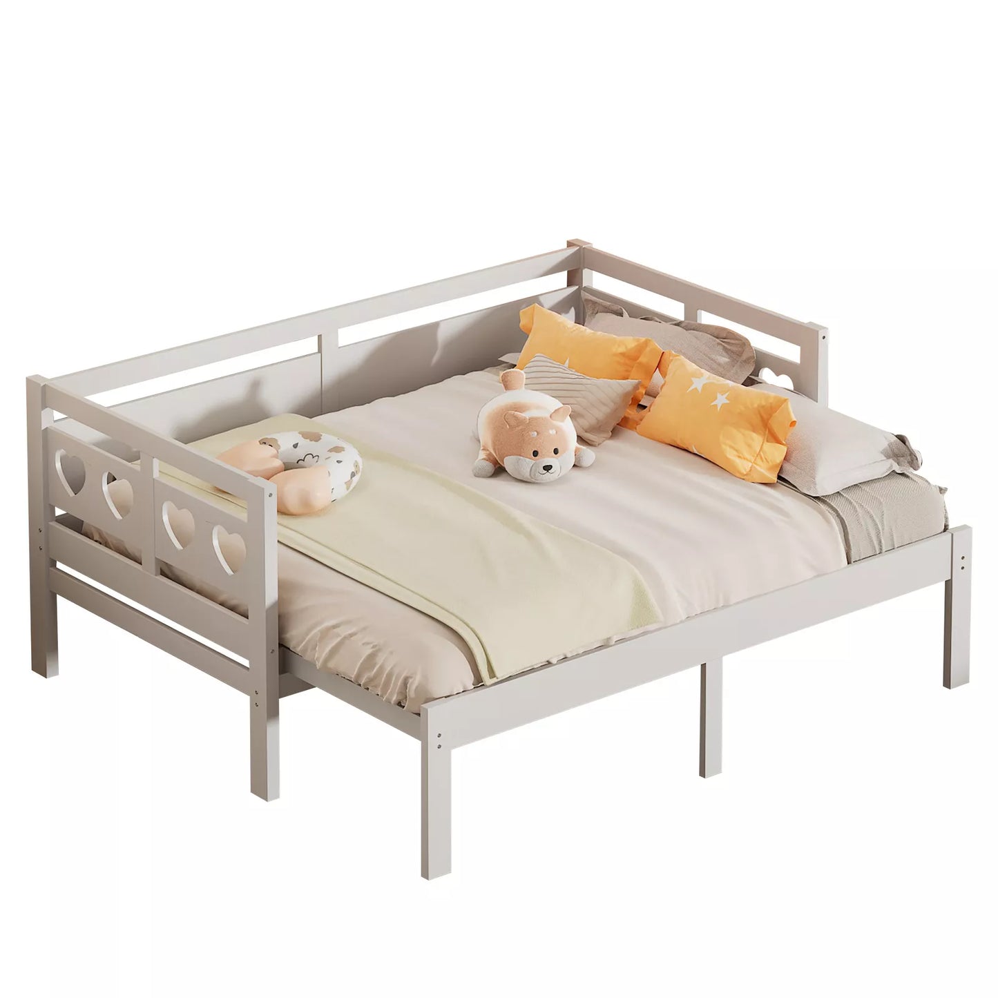 Carl White Twin Trundle Daybed