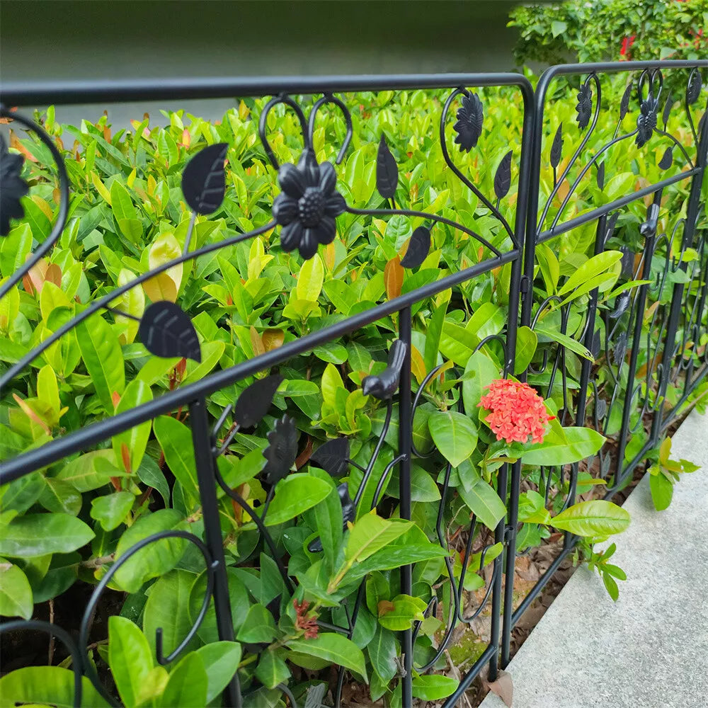 Leaf & Flower Decorative Garden Fence