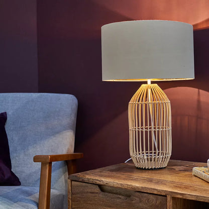 Rattan Wicker Table Lamp