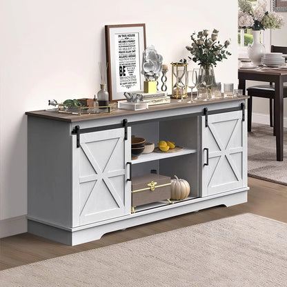 Pena Farmhouse Sideboard Buffet Cabinet