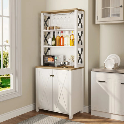 Thalia Kitchen Pantry Cabinet Hutch