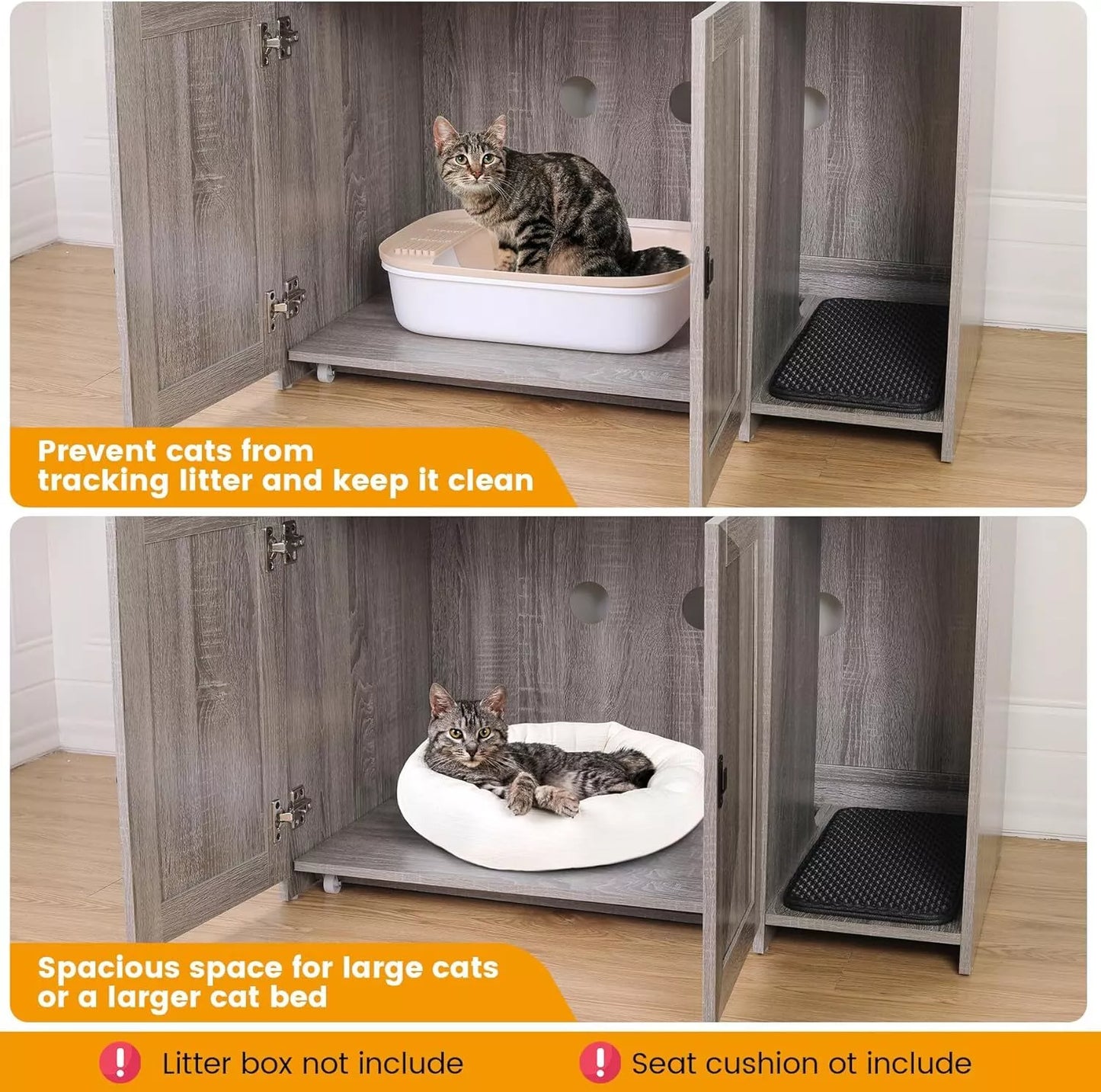 Stevie Cat Litter Box Enclosure Furniture