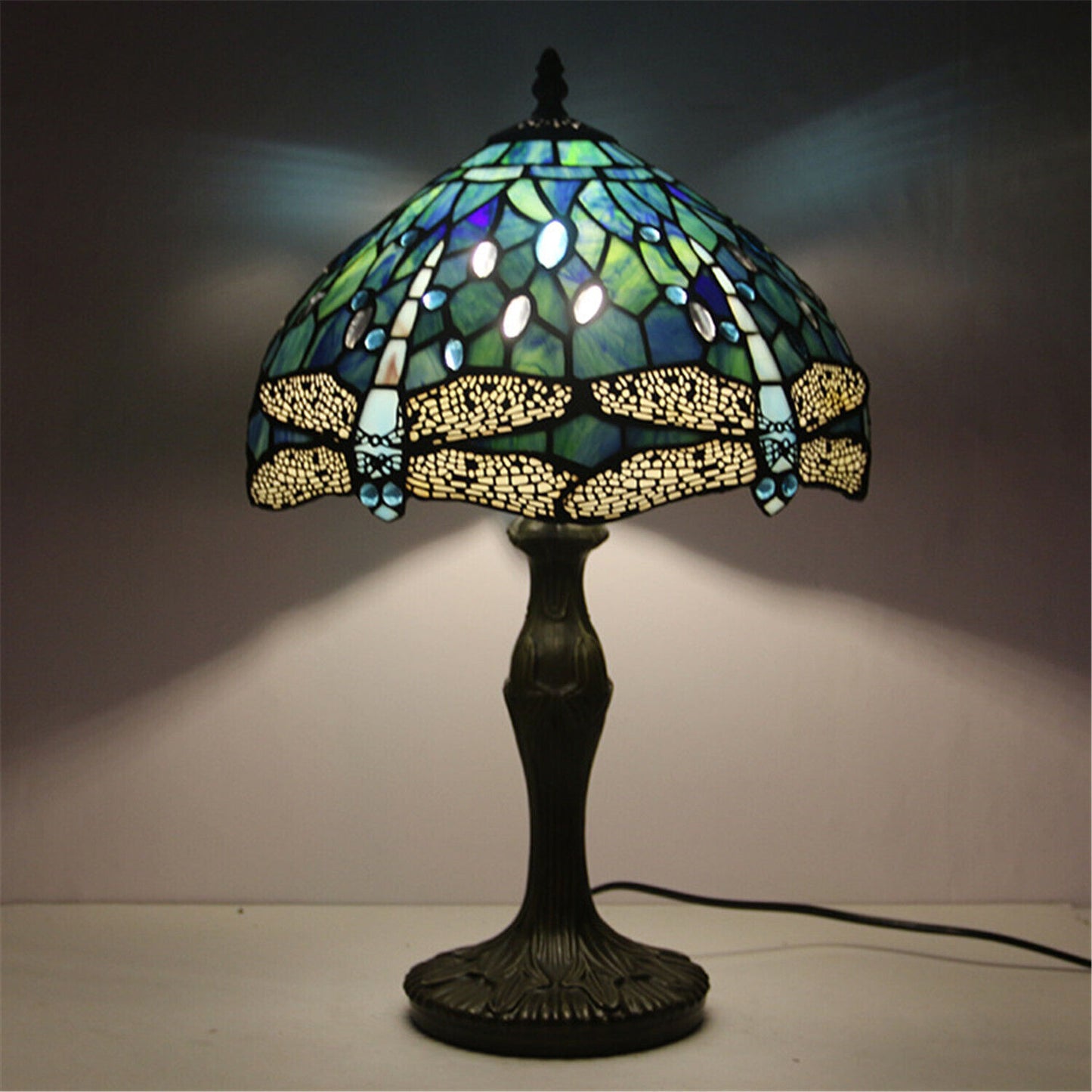 Dragonfly Tiffany Bedside Table Lamp