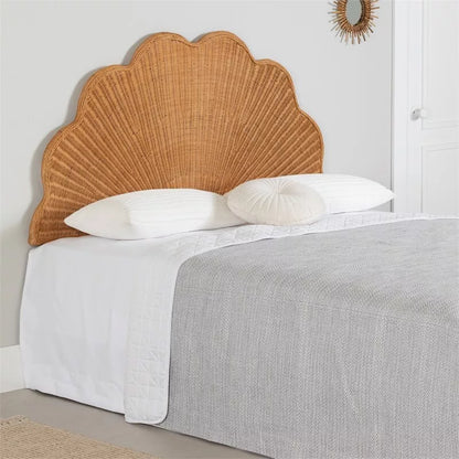 Silva Queen Rattan Wicker Bed Headboard